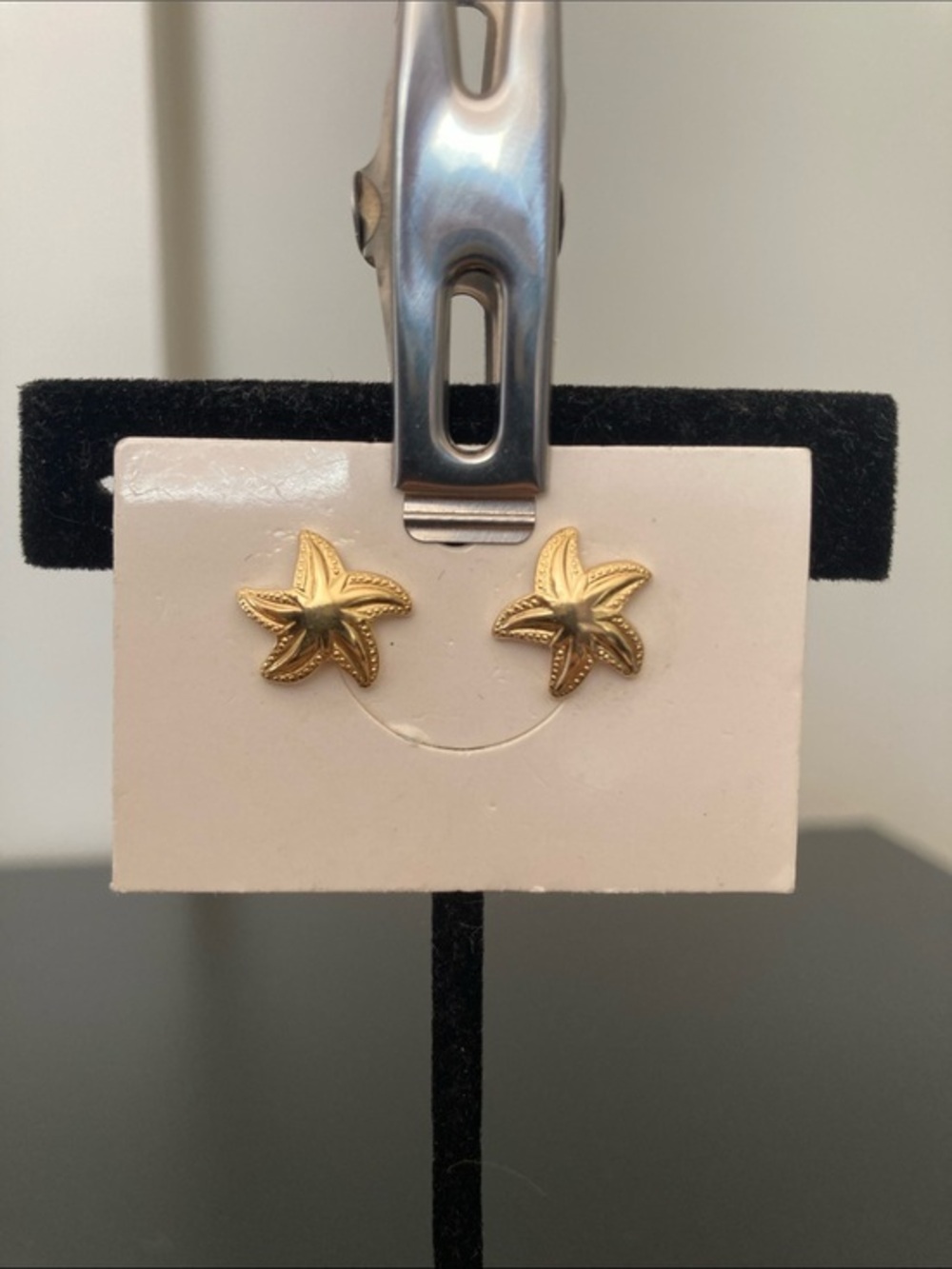Gold Starfish Stud Earrings - Women Jewelry